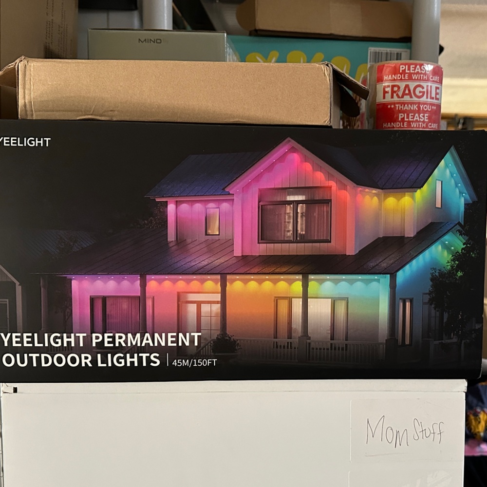 Permanent Outdoor Party Lights - Vibrant Multicolor Display
